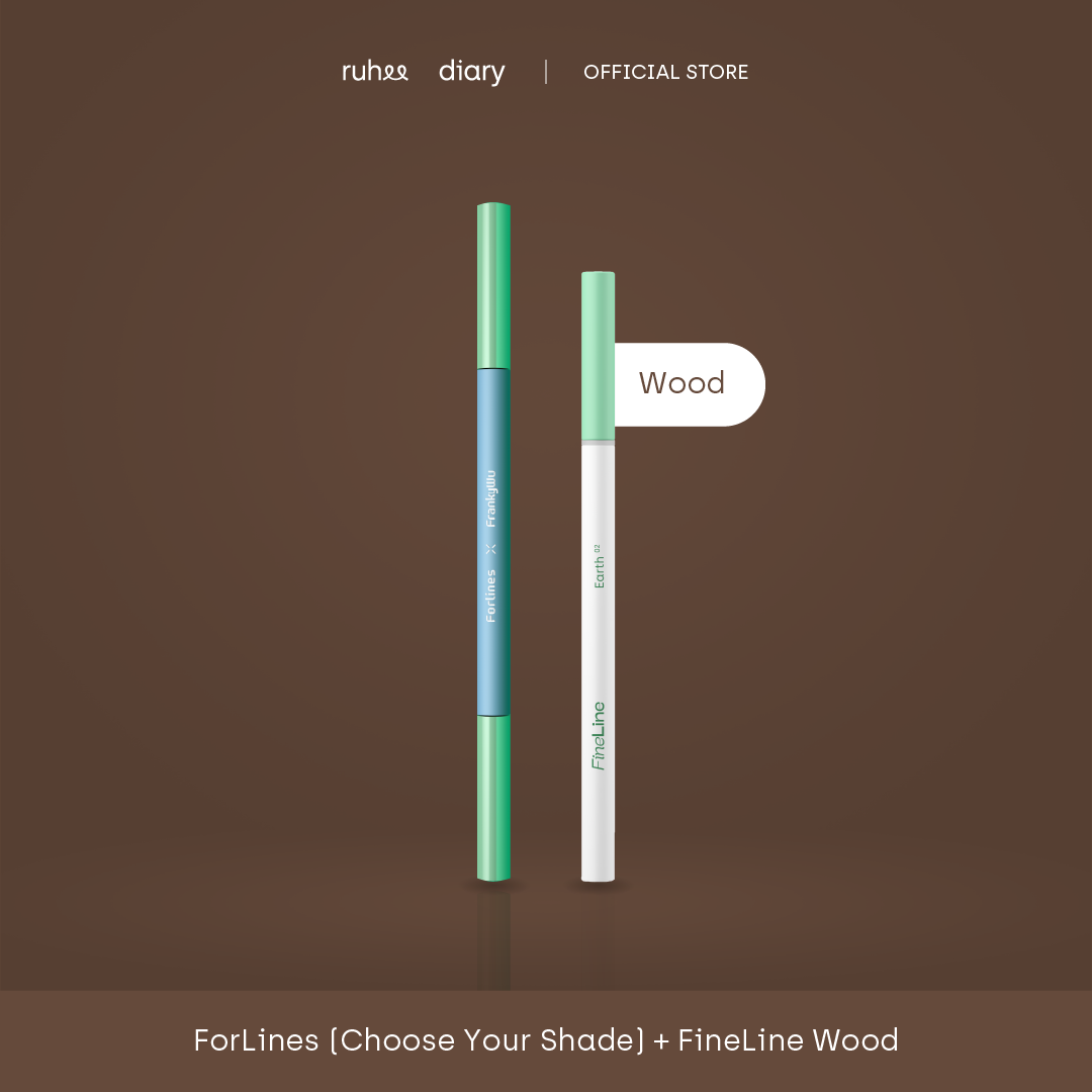 Bundle ForLines x Fineline (Wood) | Merapihkan bentuk alis