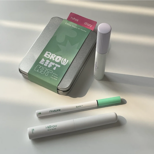 Foto Keseluruhan Produk Ruhee Diary (Hibrow, Fineline, Brow Lift kit, Serum)