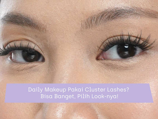model tampilan cluster lashes