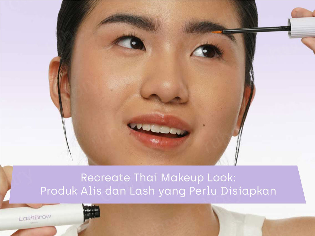 model dengan menggunakan hasil alis & lash