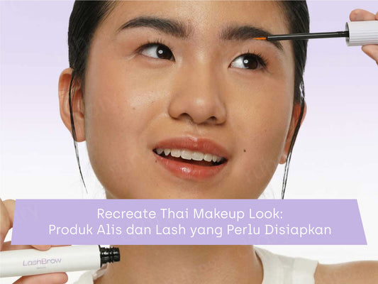 model dengan menggunakan hasil alis & lash