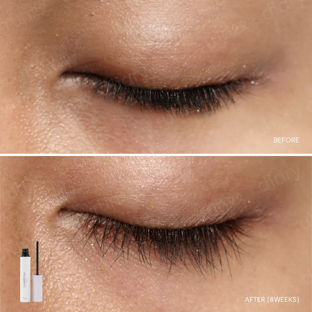  befor After hasil produk lash brow serum