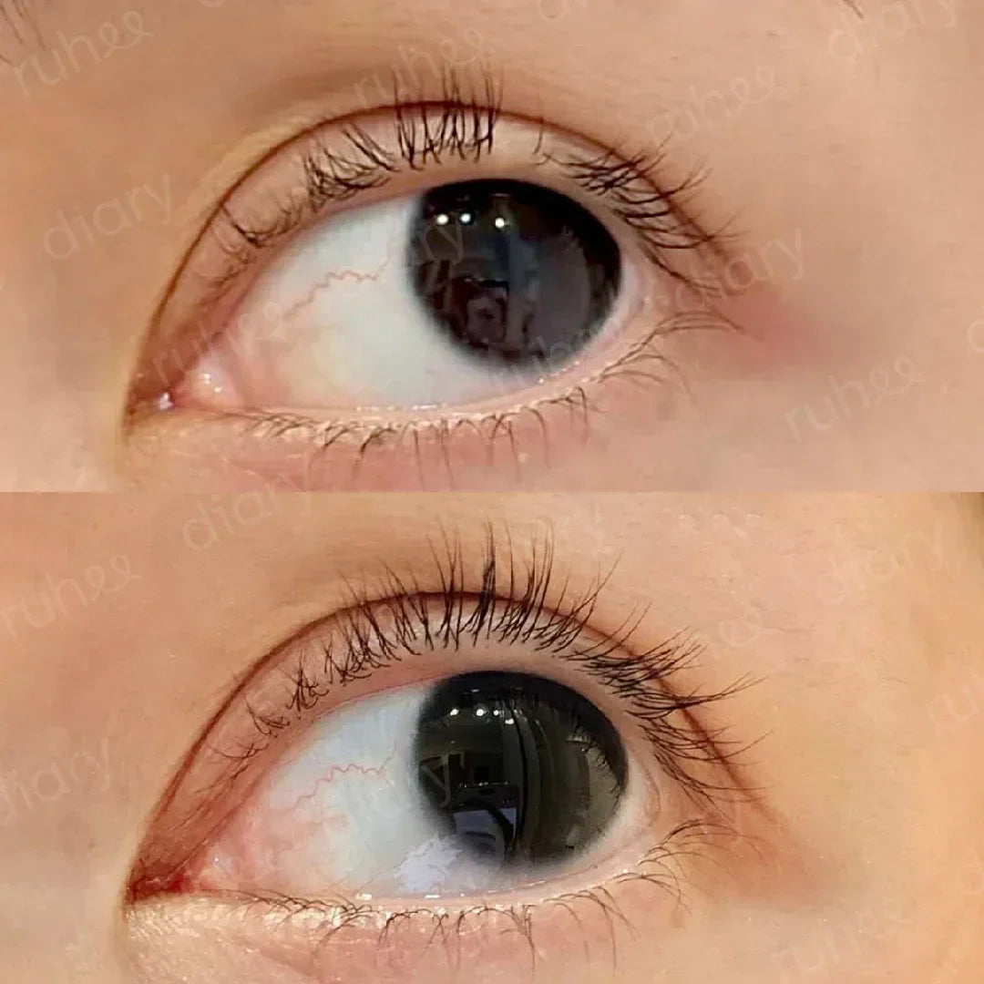 hasil bulu mata setelah penggunaan serum alis & bulu mata