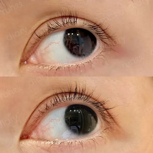 hasil bulu mata setelah penggunaan serum alis & bulu mata