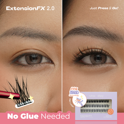 Bundle Extension FX x Quil Lash Tweezer | Melentikan bulu mata secara instan