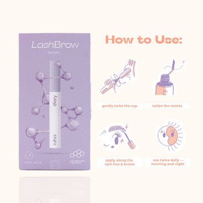 RUHEEDIARY Bundle Lash Power Duo (Lash & Brow Serum + Extension FX)