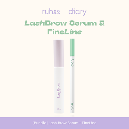 RUHEEDIARY Bundle FineLine + Lash Brow Serum
