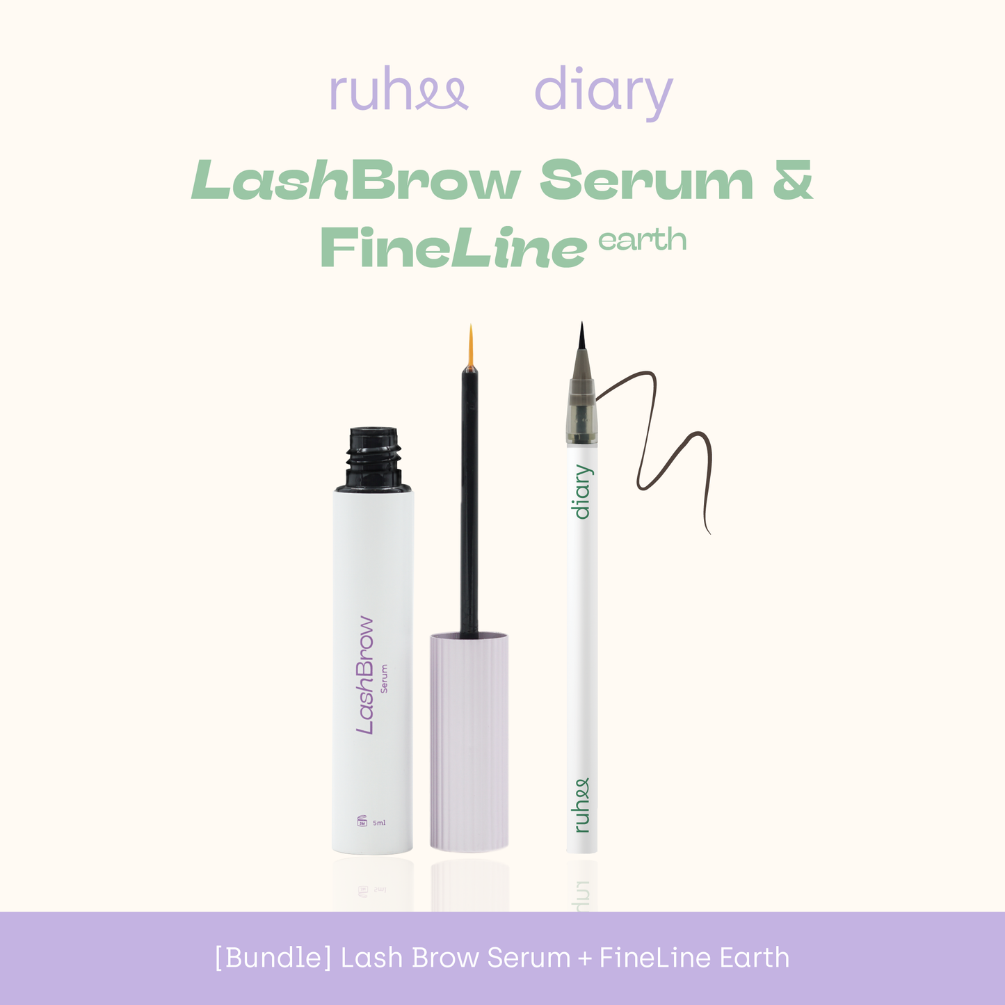 RUHEEDIARY Bundle FineLine + Lash Brow Serum