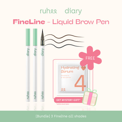 Bundle FineLine - All Shades (Wood, Earth, Ash) | Merapihkan Pensil Alis