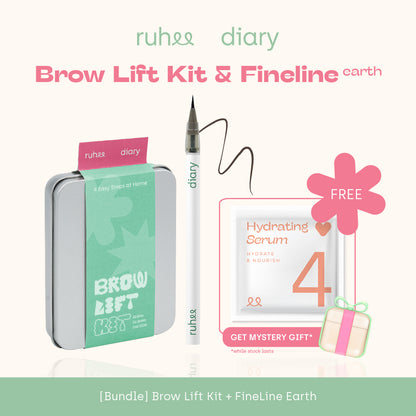 Bundle Brow Lift Kit x Fineline (Earth)  | Merapihan bentuk Alis Mata